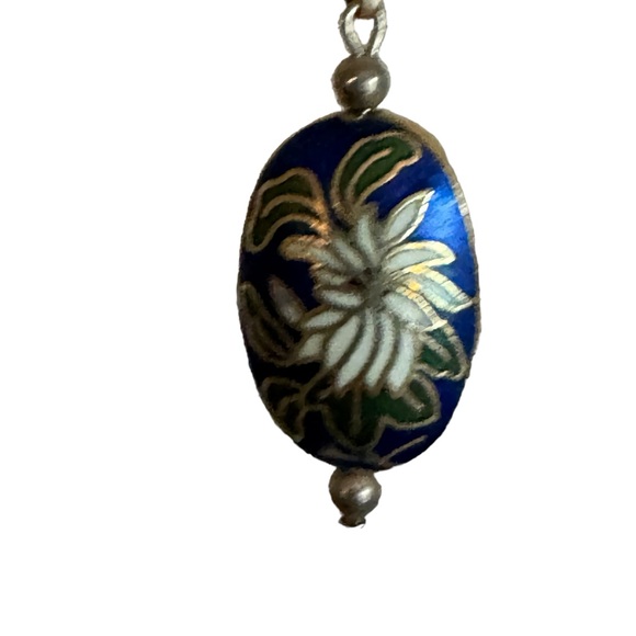 VTG Avon enamel cloisonne’ pendant necklace 1982  19” - Picture 4 of 8